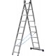 Алюминиевая двухсекционная лестница 9 ступеней со стабилизатором СИБИН 38823-09