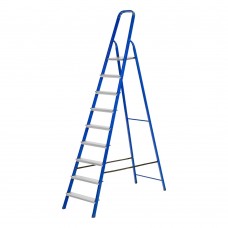 Стремянка, 9 ступеней, стальной профиль, алюминиевые ступени Сибртех (97959)