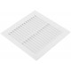 Вентиляционная решетка, пластиковая, 150 х 150 мм, с сеткой (75021)