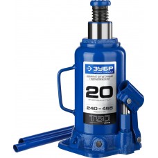 Домкрат гидравлический бутылочный 20 т 240-455 мм Профессионал ЗУБР 43060-20