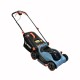 Газонокосилка аккумуляторная, 38 см, 2 аккумулятора 4Ач, двухпортовое ЗУ 2X2 40В