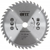 Диск пильный для циркулярных пил по ламинату 185 х 20/16 х 40T (37775)