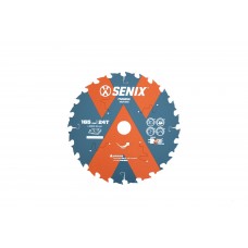 Диск пильный по дереву 165мм х 20 мм, 24Т, SENIX