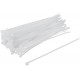 Хомуты нейлоновые для проводов, белые 100 шт., 4,8х200 мм (60254М)