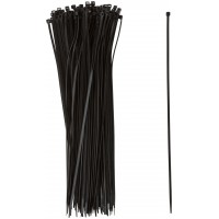 Хомуты нейлоновые для проводов, черные 100 шт., 3,6х300 мм (60351)