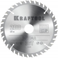 Пильный диск по дереву Optima, 200 х 32 мм, 36Т KRAFTOOL 36951-200-32