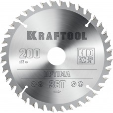 Пильный диск по дереву Optima, 200 х 32 мм, 36Т KRAFTOOL 36951-200-32