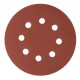 Круг абразивный на ворсовой подложке под липучку, перфорированный, P 500, 125 мм, 5 шт Сибртех (738157)