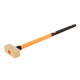 Кувалда тупоносая (немецкий тип) 5 кг латунь рукоятка фибергласс искробезопасная 2104A-1018,  HORTZ
