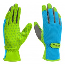 Перчатки садовые на липучке, силиконовое нанесение, размер 7, Luxe Palisad (67984)