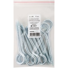 Шуруп-кольцо оцинкованный 8 х 80, 10 шт Фасовка (25163-0)