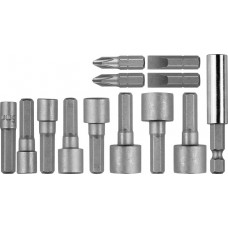 Набор бит и торцевых головок 13 шт Professional STAYER 2611-H13