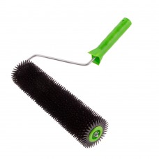 Валик игольчатый для наливных полов с ручкой, острая игла, 300 мм Сибртех (81111)