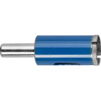 Сверло трубчатое алмазное d 18 мм, Р100, цилиндрический хвостовик, для дрели ЗУБР Профессионал 29860-18