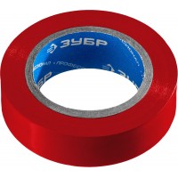 Изолента ПВХ ЭЛЕКТРИК-10 15 мм x 10 м, 6000 В, красная, не поддерживает горение ЗУБР Профессионал 1233-3_z02