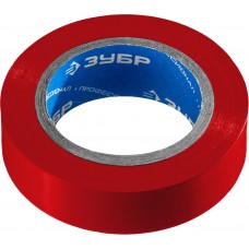 Изолента ПВХ ЭЛЕКТРИК-10 15 мм x 10 м, 6000 В, красная, не поддерживает горение ЗУБР Профессионал 1233-3_z02