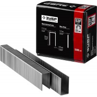 Скобы 22 мм, тип 53F (D/056), калибр 23GA, 5000 шт Профессионал ЗУБР 31950-22