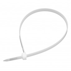 Хомуты, 400 х 8 мм, пластиковые, белые, 50 шт Сибртех (45582)