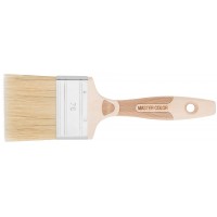Кисть флейцевая, толщ. 18 мм, 70% ПБT/30% светлая натур. щетина, нерж. обжим, буковая ручка, ширина 70 мм (30-0045)