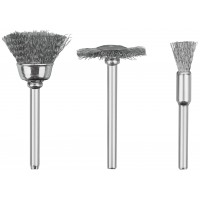 Корщетки стальные набор 3 шт (36903)