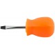 Отвертка Эконом, CrV сталь, пластиковая оранжевая ручка 5х38 мм SL (54172)
