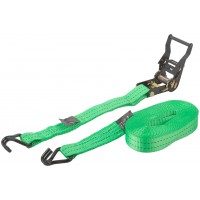 Ремень для крепления груза, храповый механизм 135 мм, полиэфирная лента 38 мм x 8 м, 1500 / 3000 кг (64925)