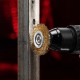 Щетка для дрели, 50 мм, плоская со шпилькой, латунированная витая проволока Matrix (74444)
