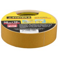 Лента клейкая двухсторонняя 38 мм, 10 м, на полипропиленовой основе STAYER 1221-38-10