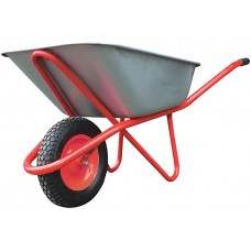 Тачка строительная, ПУ колесо, 90 л, грузоподъемность 200 кг, Профи (77627)