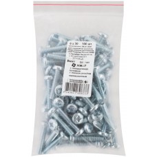 Винт с полуцилиндрич. головкой с полной резьбой оцинков. DIN 7985 6х30 100 шт Фасовка (27735-0)