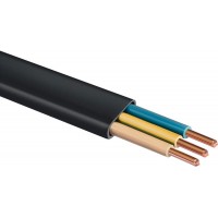 Кабель силовой плоский ВВГ-Пнг(А)-LS 3 x 1.5 мм2, 50 м, ГОСТ 31996-2012, пониженное дымо-газовыделение ЗУБР Профессионал 60008-50