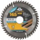 Диск пильный для циркулярных пил по ламинату 165 х 30 х 48T + кольцо 30/20 мм (37793М)