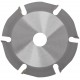 Диск пильный по дереву, посадочный диаметр 22,2 мм, 6 зубьев с карбидными вставками, 125 мм (37636)
