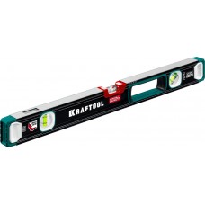 Сверхпрочный уровень A-RATE CONTROL, 600 мм, точность 0.3 мм/м, с инновационным зеркальным глазком KRAFTOOL 34986-60