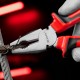 Плоскогубцы Nickel, никелированные 200 мм, двухкомпонентные рукоятки Matrix