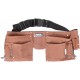 Пояс для инструмента двойной, кожа, 11 отделений, 2 петли для инструмента