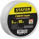 Серпянка самоклеящаяся FIBER-Tape, 5 см х 90 м, 3 х 3 мм STAYER Professional 1246-05-90_z01
