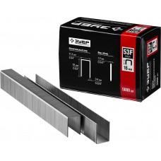 Скобы 16 мм, тип 53F (D/056), калибр 23GA, 5000 шт Профессионал ЗУБР 31950-16