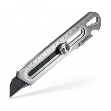 Цельнометаллический нож с винтовым фиксатором 25 мм Профессионал ЗУБР Терминатор-25 09186