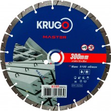 Диск алмазный сегментный по бетону PRO KRUGO MASTER 300х3,0х25,4х12 mm 81053000254