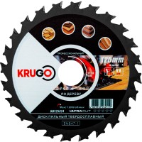 Диск пильный по дереву 125 x 1.8/1.2 x 24T x 20mm KRUGO (WA125024)