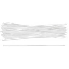 Хомуты нейлоновые, белые д/проводов 50 шт., 300x3,6 мм (60423)