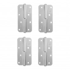 Петля накладная ПН1-130 левая, цинк, 4 шт, (Металлист) (91555)