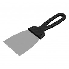 Шпательная лопатка из нержавеющей стали, 80 мм, пластмассовая ручка Сибртех (85433)
