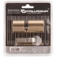 Цилиндровый механизм PALLADIUM асимметричный, 80 мм, ключ-ключ, латунь (67242)