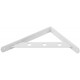 Уголок-кронштейн усиленный белый 200х150 мм (66103)