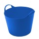 Ведро гибкое сверхпрочное, 28 л, синее, Сибртех (67523)