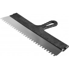 Шпатель фасадный нержавеющий 450 мм зуб 8?8 мм пластиковая ручка ЗУБР 10078-45-08