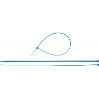 Кабельные стяжки КС-С1, 4.8 x 400 мм, нейлон РА66, 100 шт, синие ЗУБР Профессионал 309070-48-400