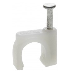 Скоба-держатель круглая с оцинкованным гвоздем 5 мм, 50 шт Профессионал СД-К ЗУБР 45111-05